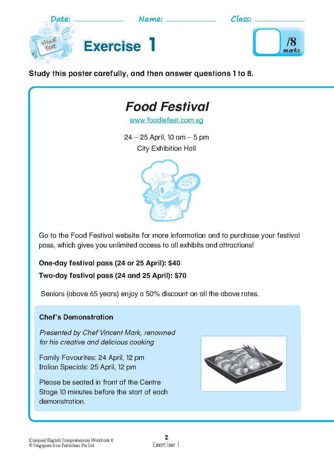 Conquer English Comprehension Workbook 4