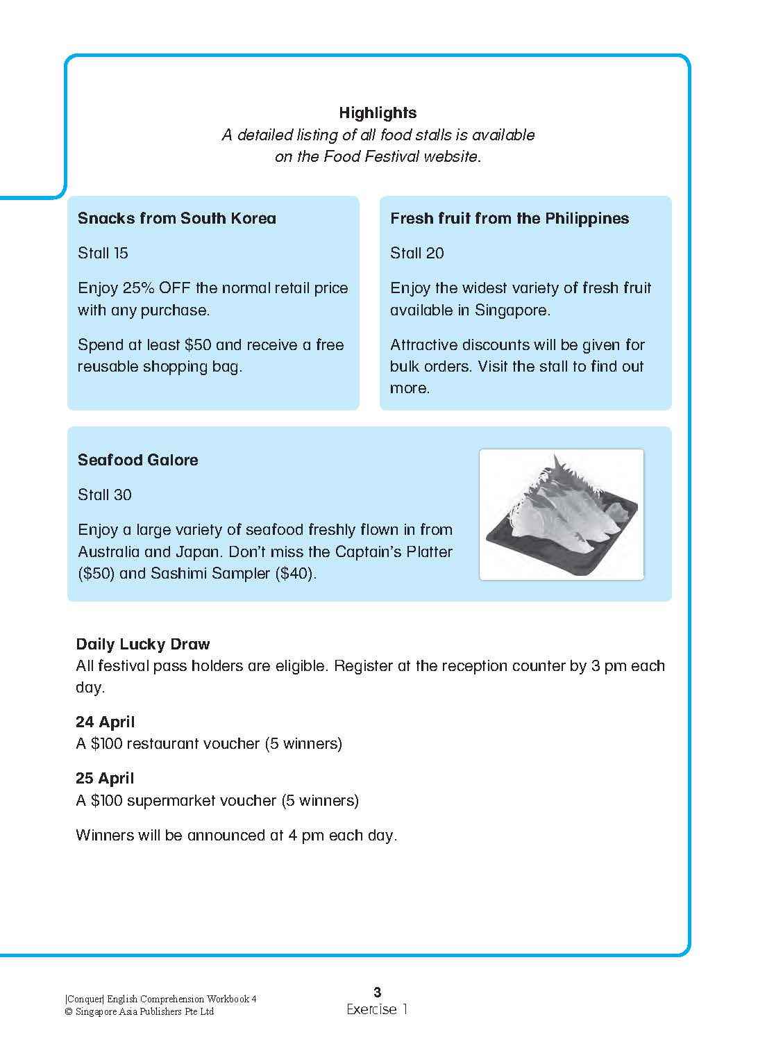 Conquer English Comprehension Workbook 4