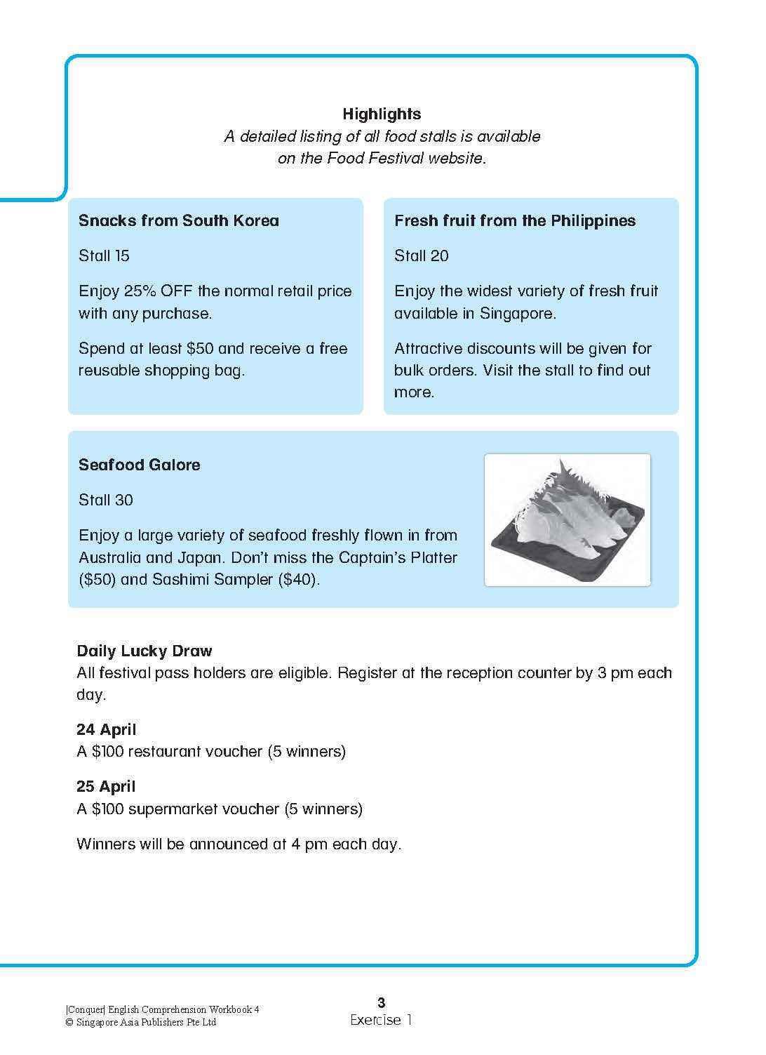 Conquer English Comprehension Workbook 4