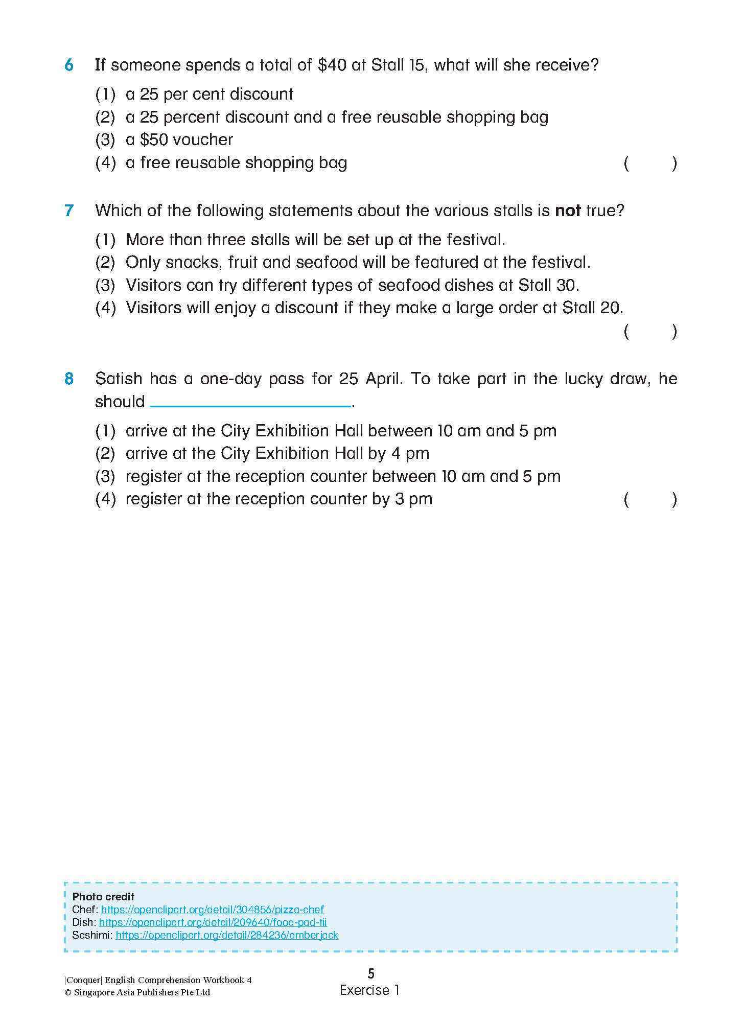 Conquer English Comprehension Workbook 4