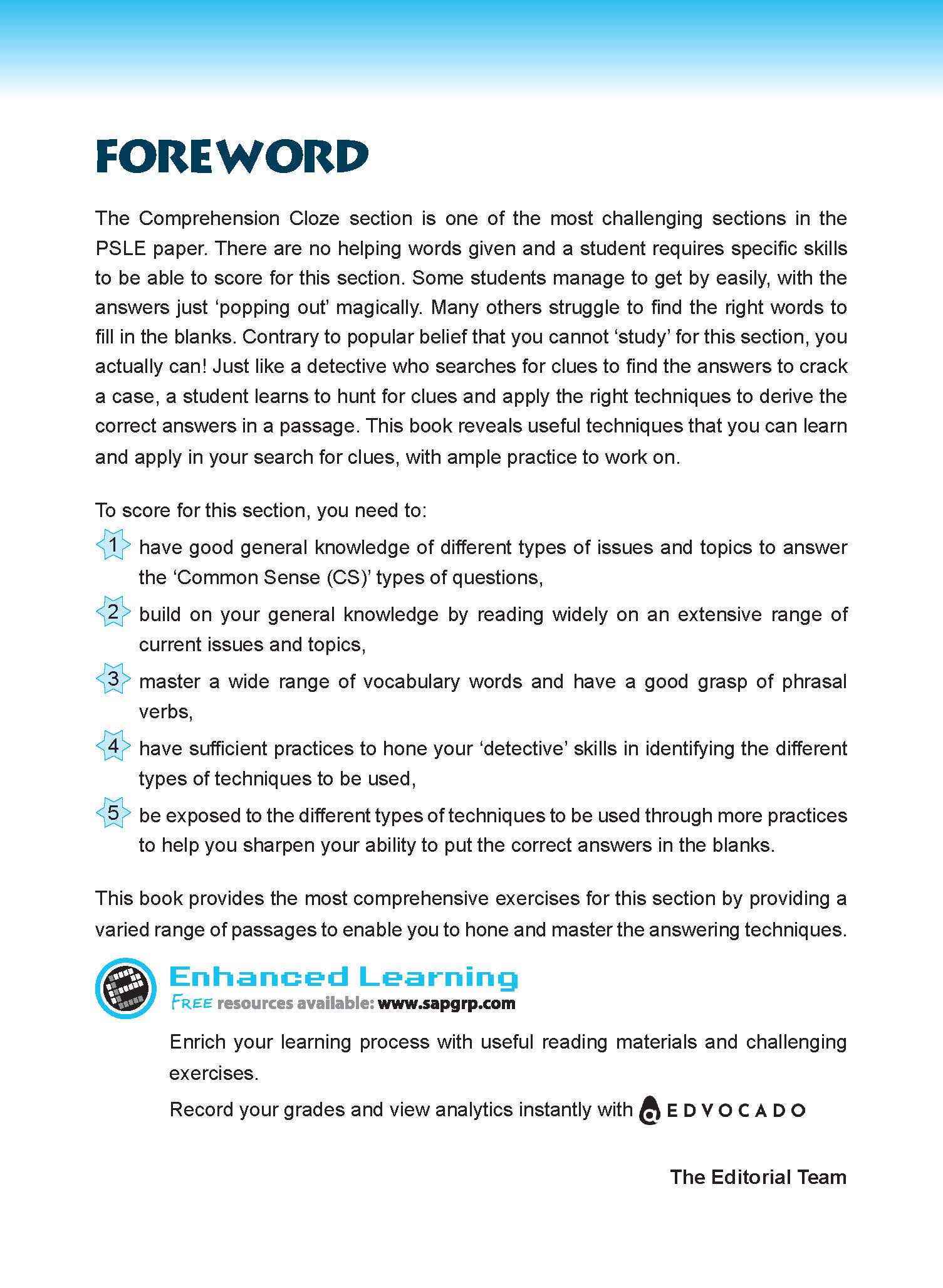 Conquer COMPREHENSION CLOZE TECHNIQUES Book 4