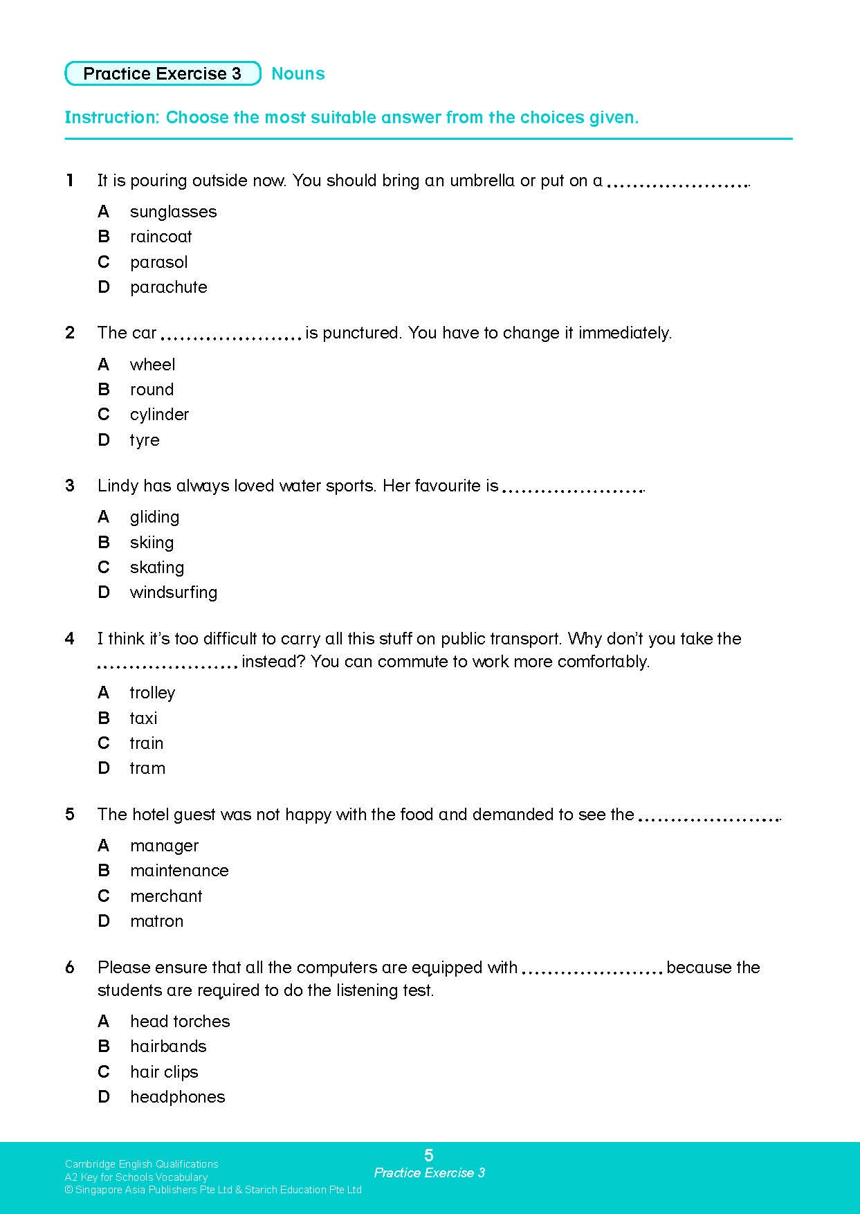 Cambridge English Qualifications – A2 Key for Schools Vocabulary (KET)