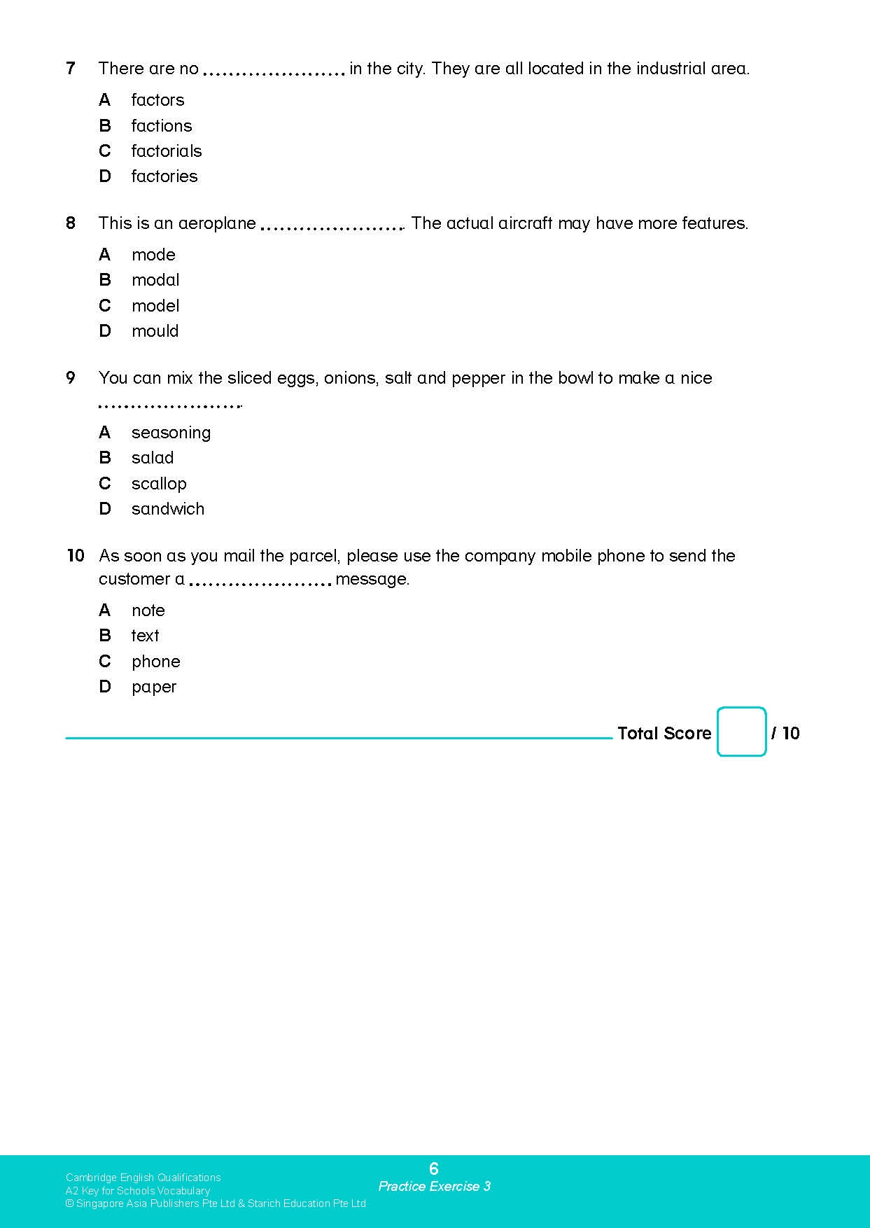 Cambridge English Qualifications – A2 Key for Schools Vocabulary (KET)
