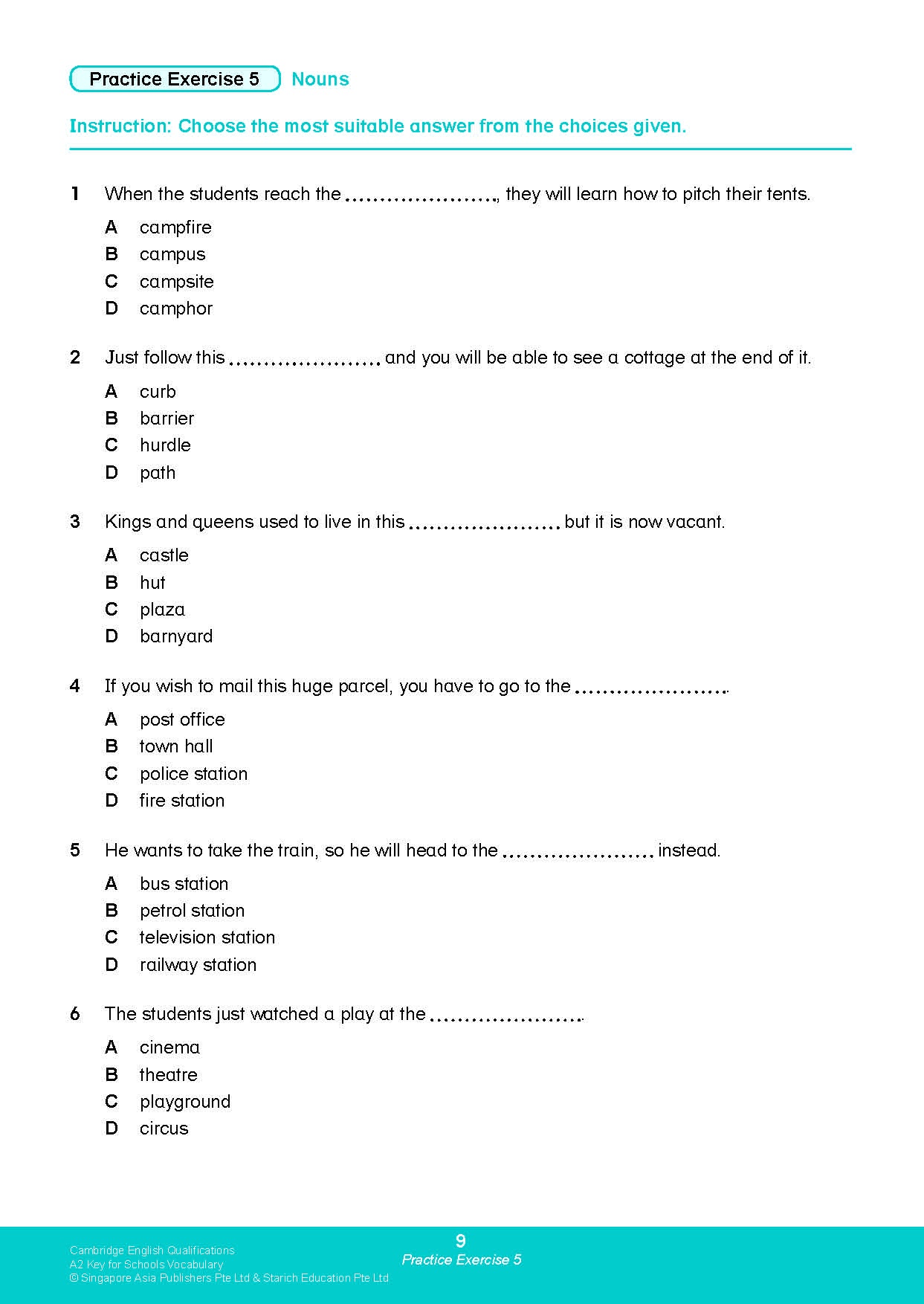 Cambridge English Qualifications – A2 Key for Schools Vocabulary (KET)