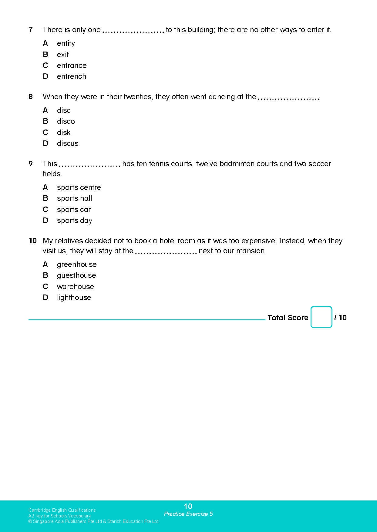 Cambridge English Qualifications – A2 Key for Schools Vocabulary (KET)