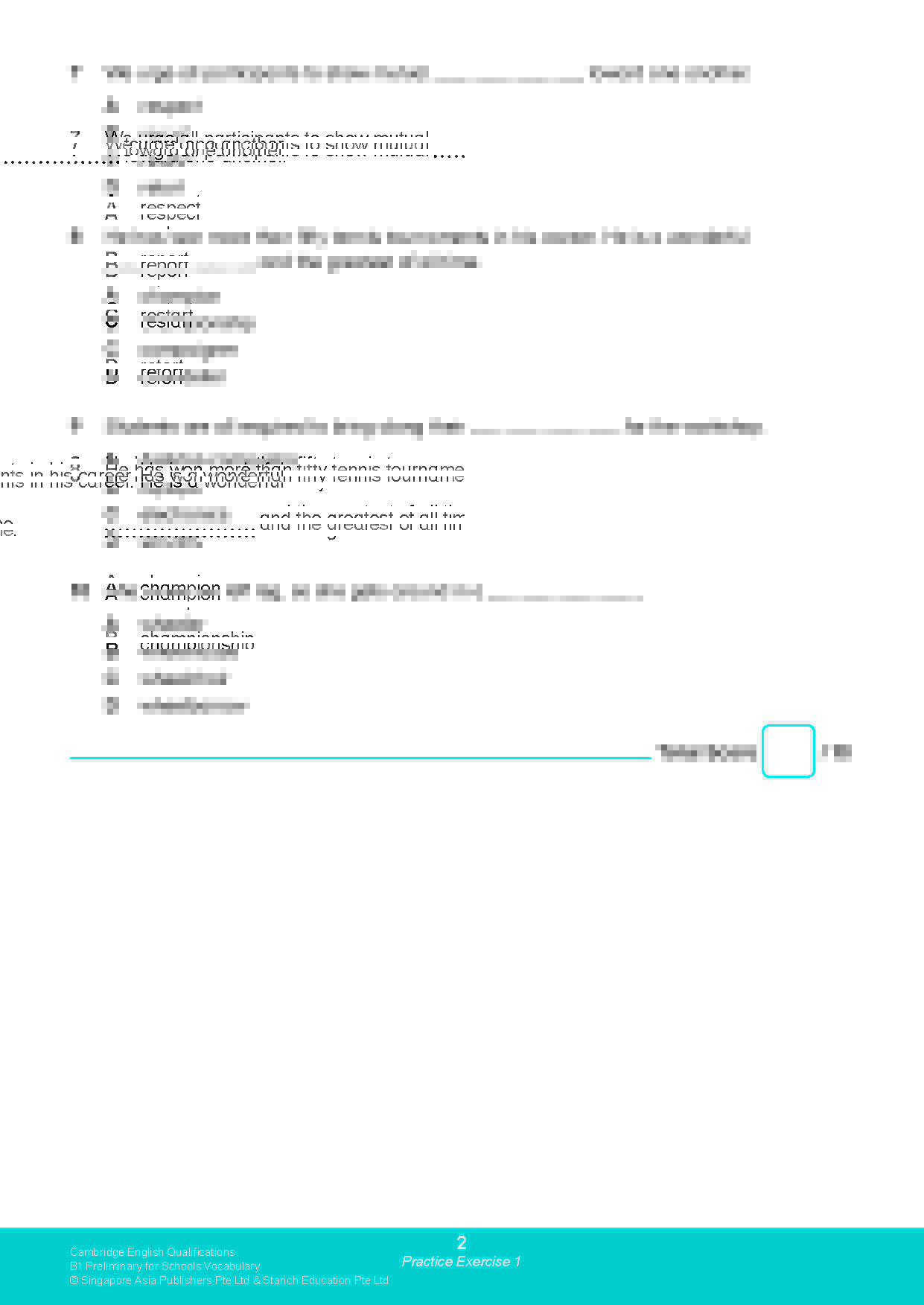 Cambridge English Qualifications – B1 Preliminary for Schools Vocabulary (PET)