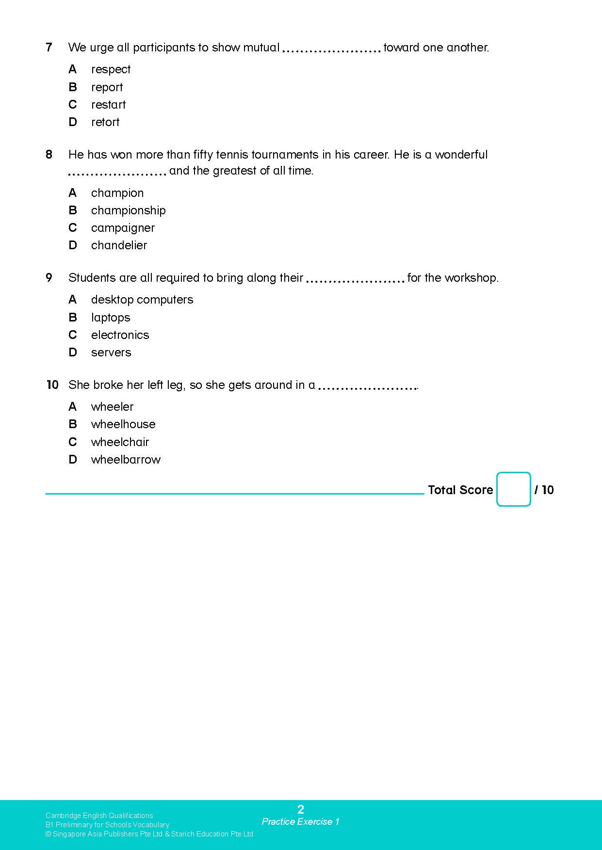 Cambridge English Qualifications – B1 Preliminary for Schools Vocabulary (PET)