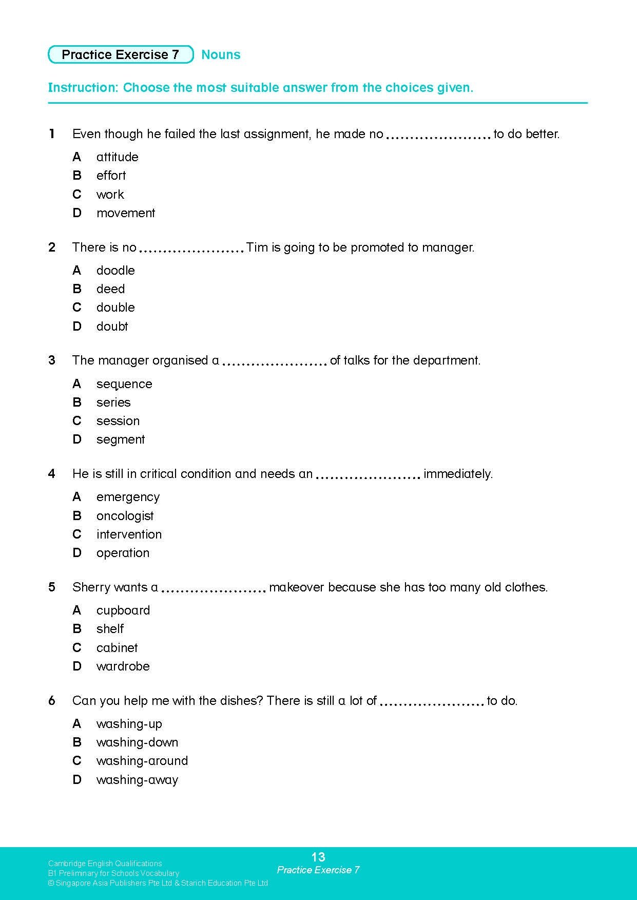 Cambridge English Qualifications – B1 Preliminary for Schools Vocabulary (PET)