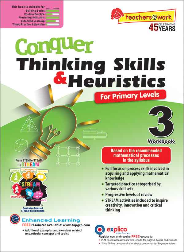 Conquer Thinking Skills & Heuristics Workbook 3