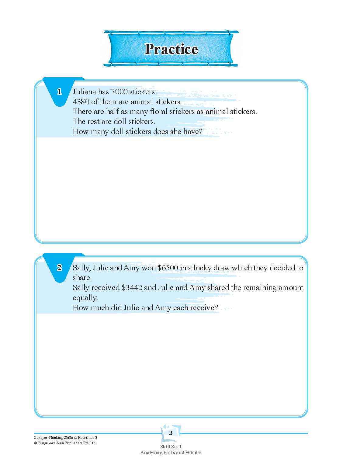 Conquer Thinking Skills & Heuristics Workbook 3