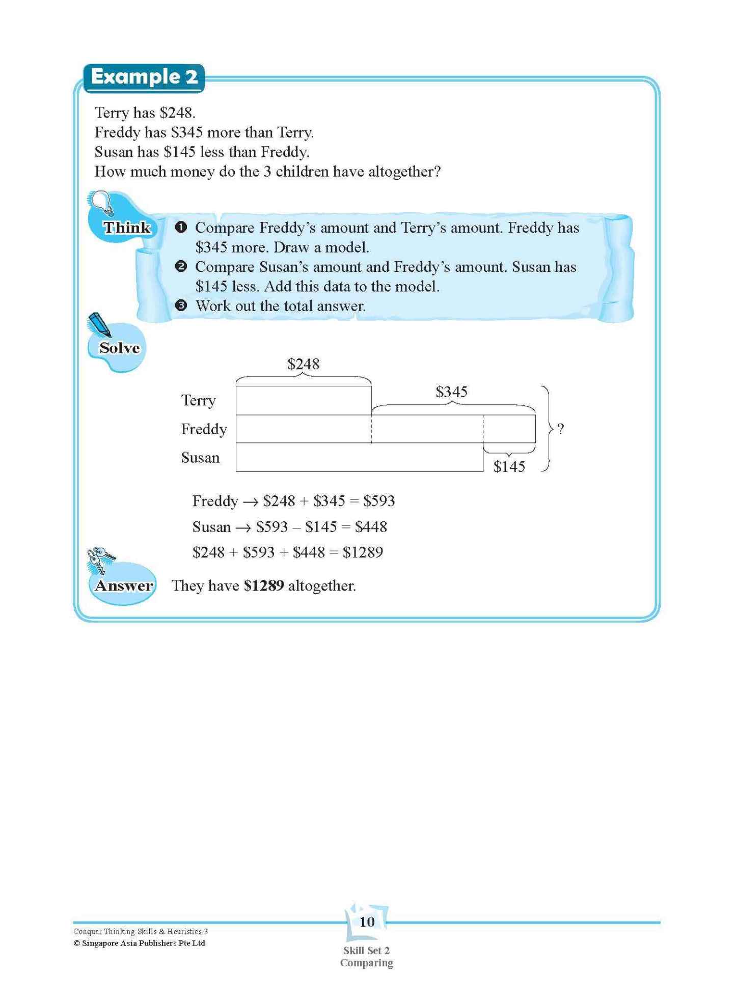 Conquer Thinking Skills & Heuristics Workbook 3