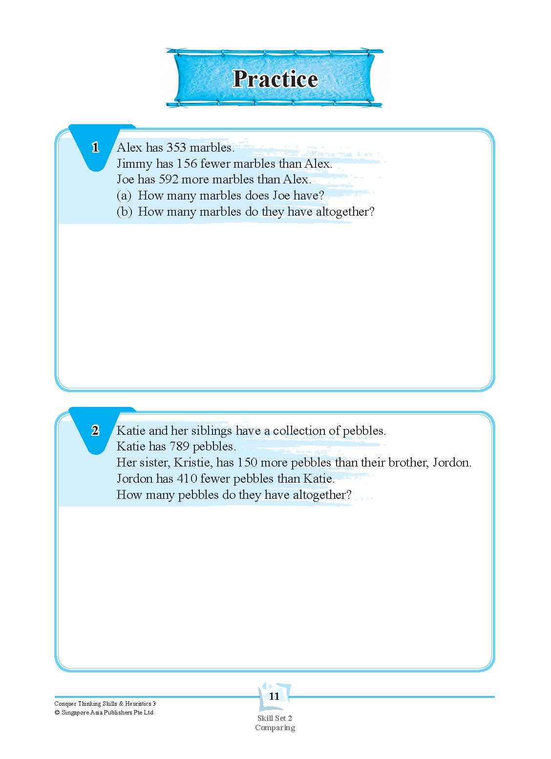 Conquer Thinking Skills & Heuristics Workbook 3