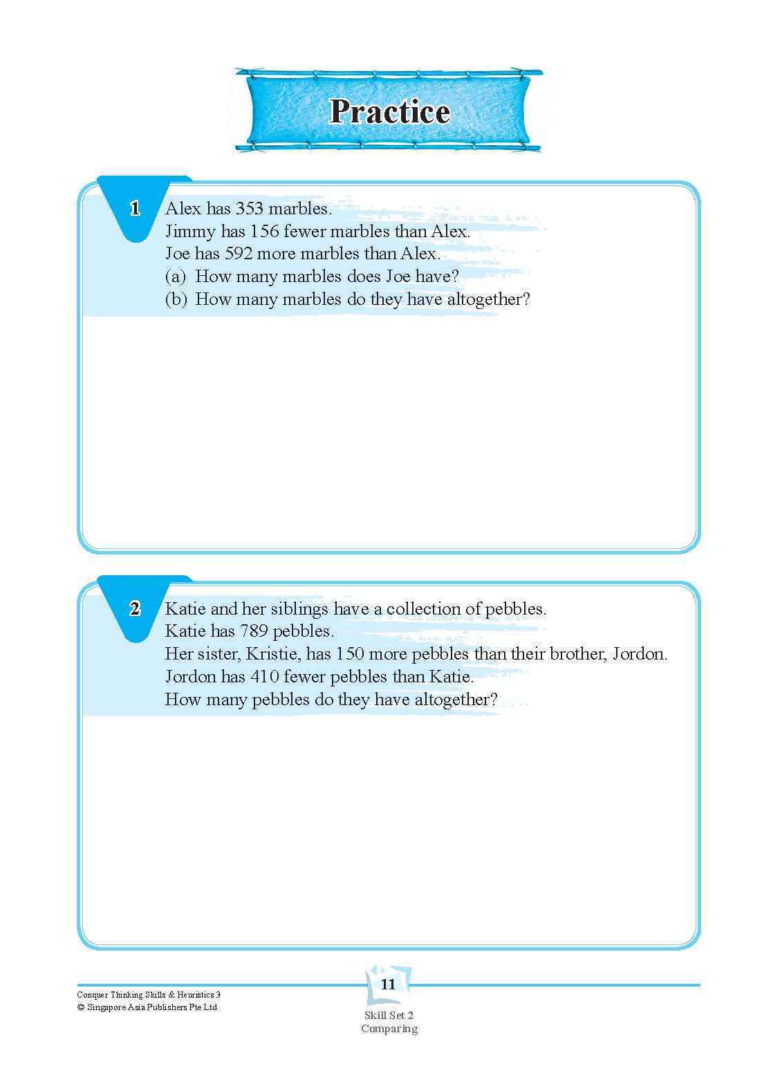 Conquer Thinking Skills & Heuristics Workbook 3