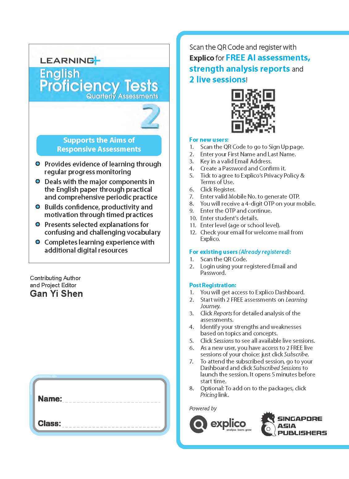 LEARNING+ English Proficiency Tests Quarterly Assessments 2