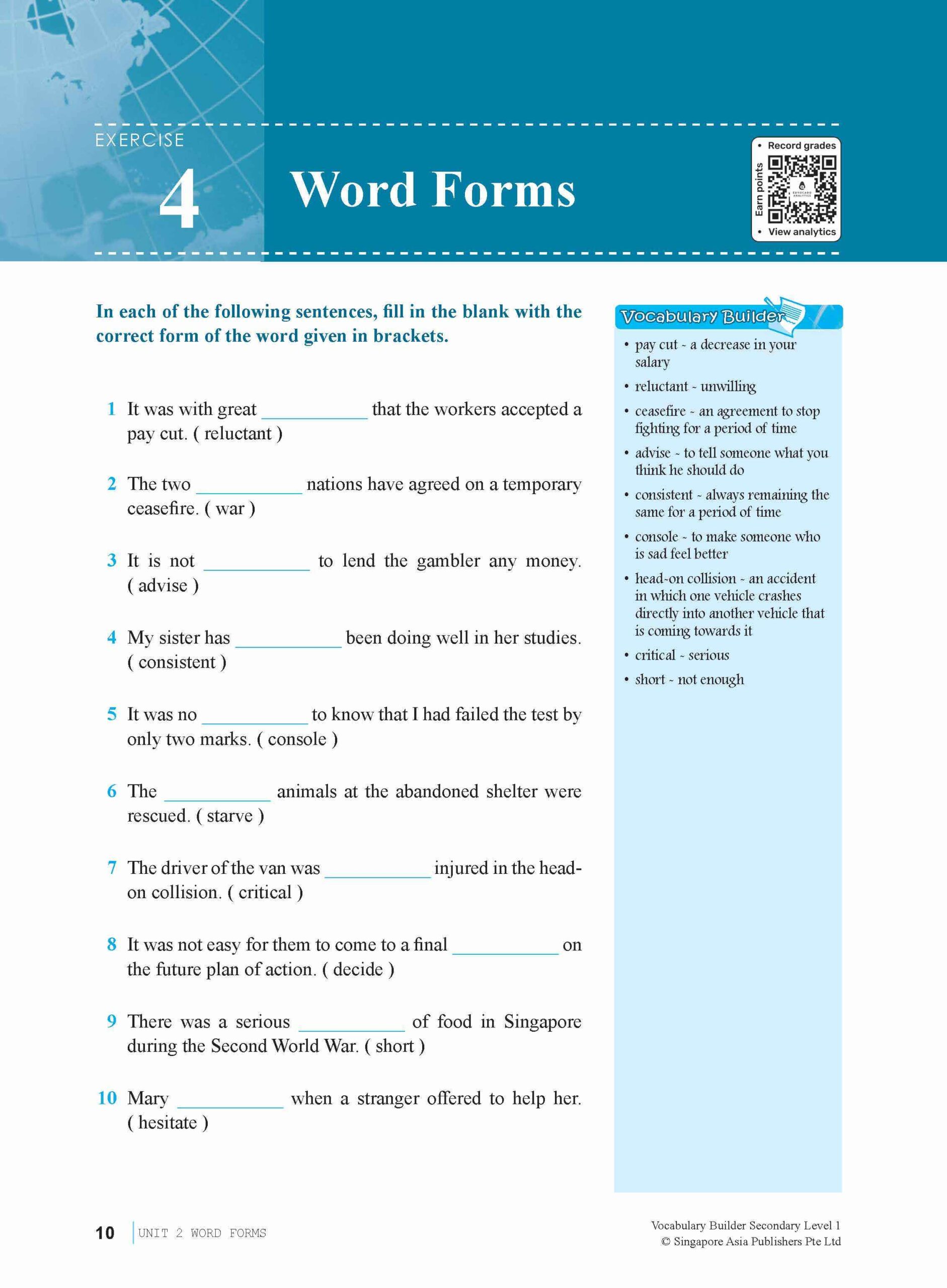 Vocabulary Builder Secondary Level 1