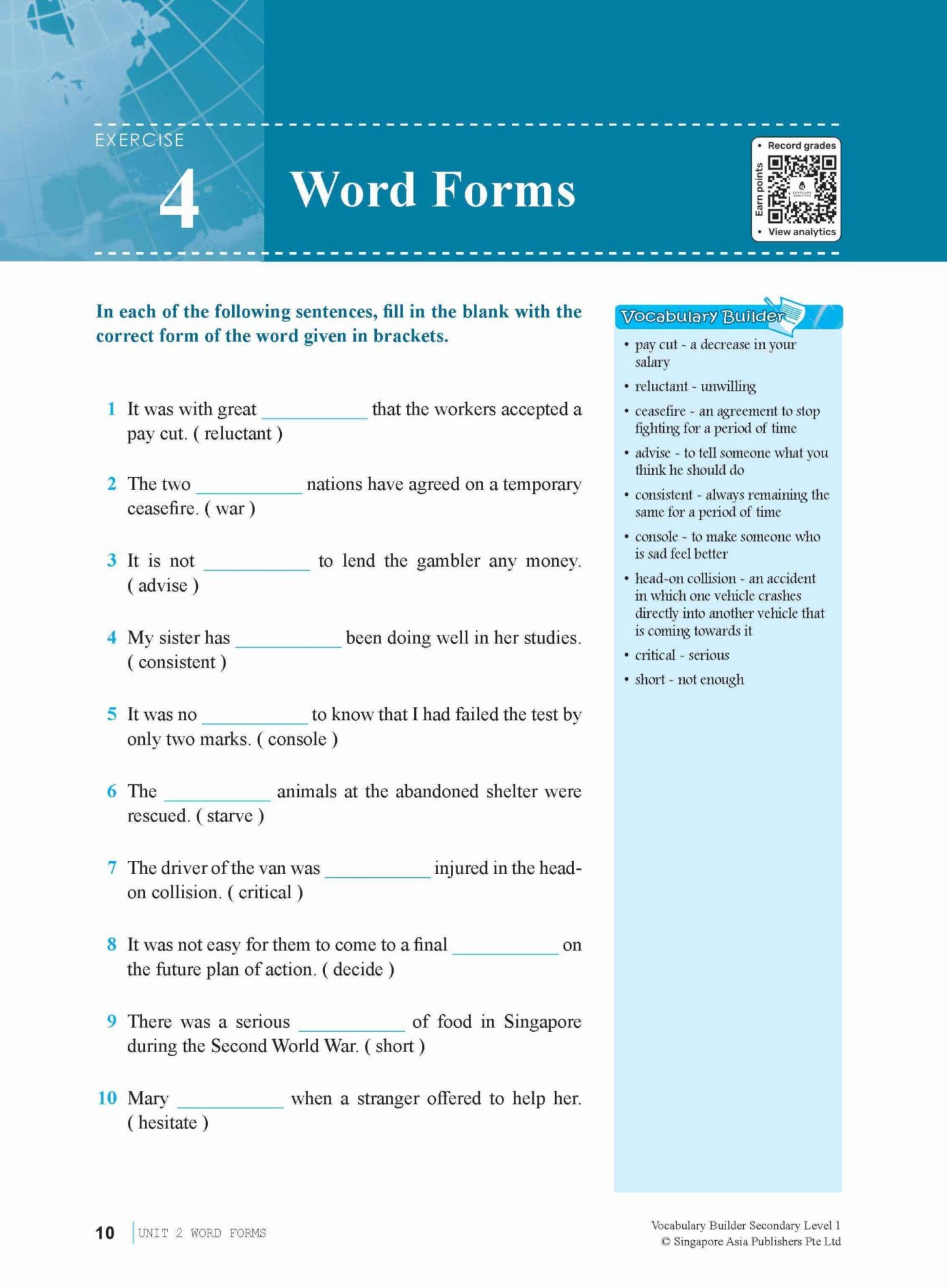 Vocabulary Builder Secondary Level 1