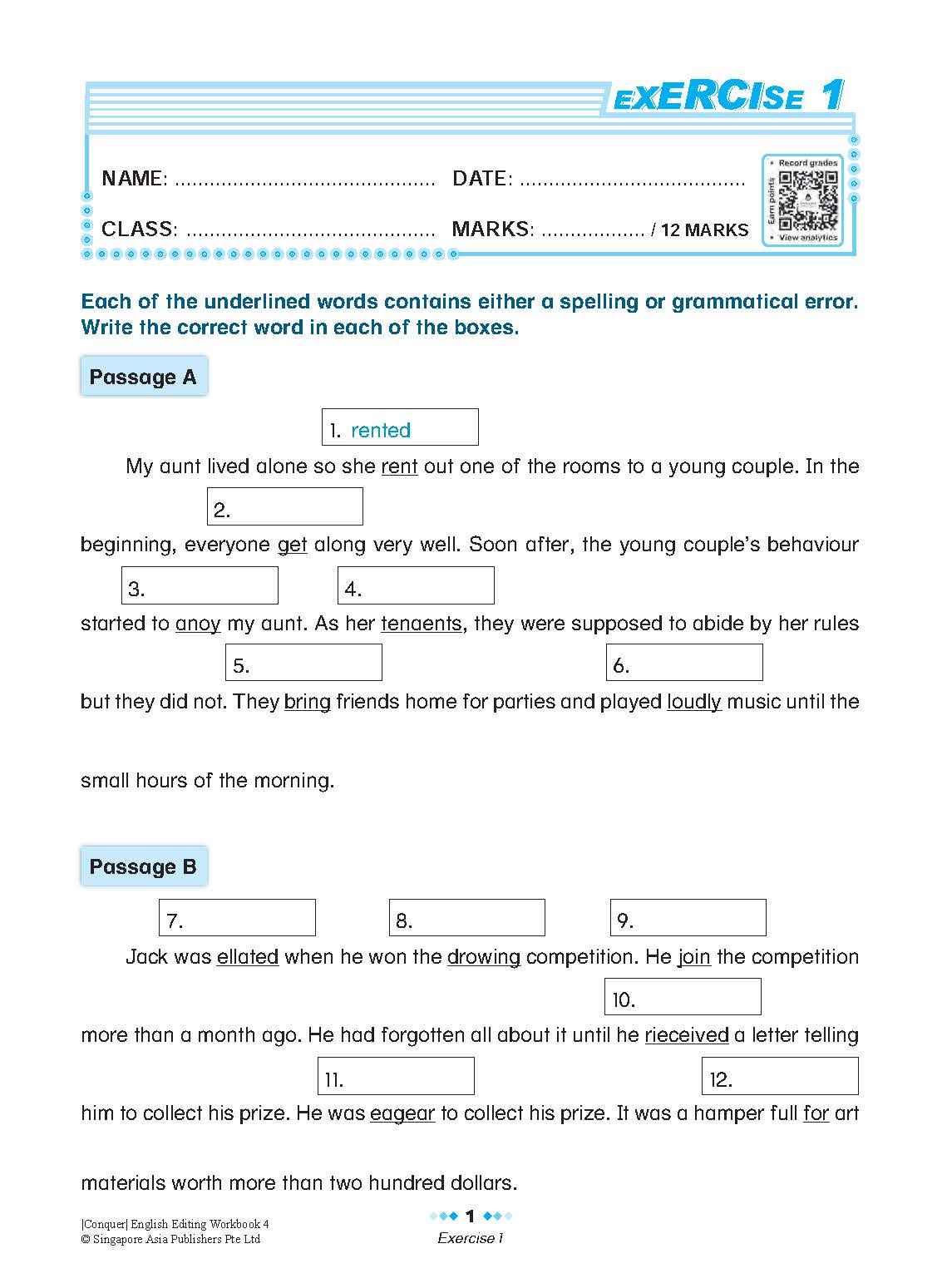 Conquer English Editing Workbook 4
