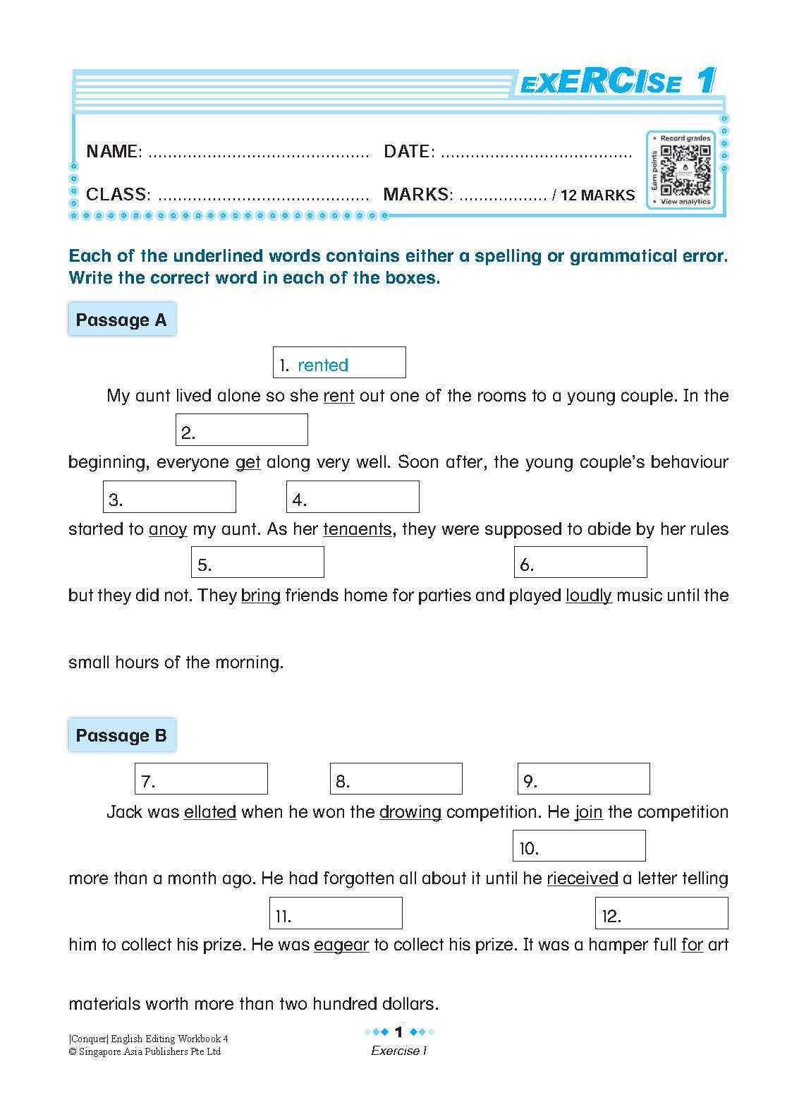 Conquer English Editing Workbook 4