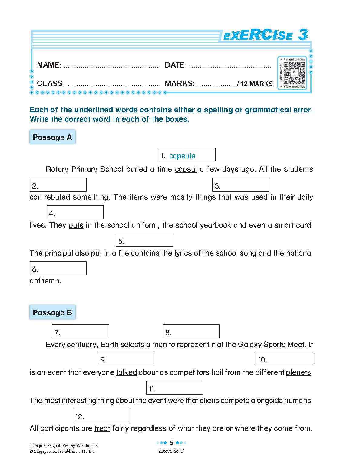 Conquer English Editing Workbook 4