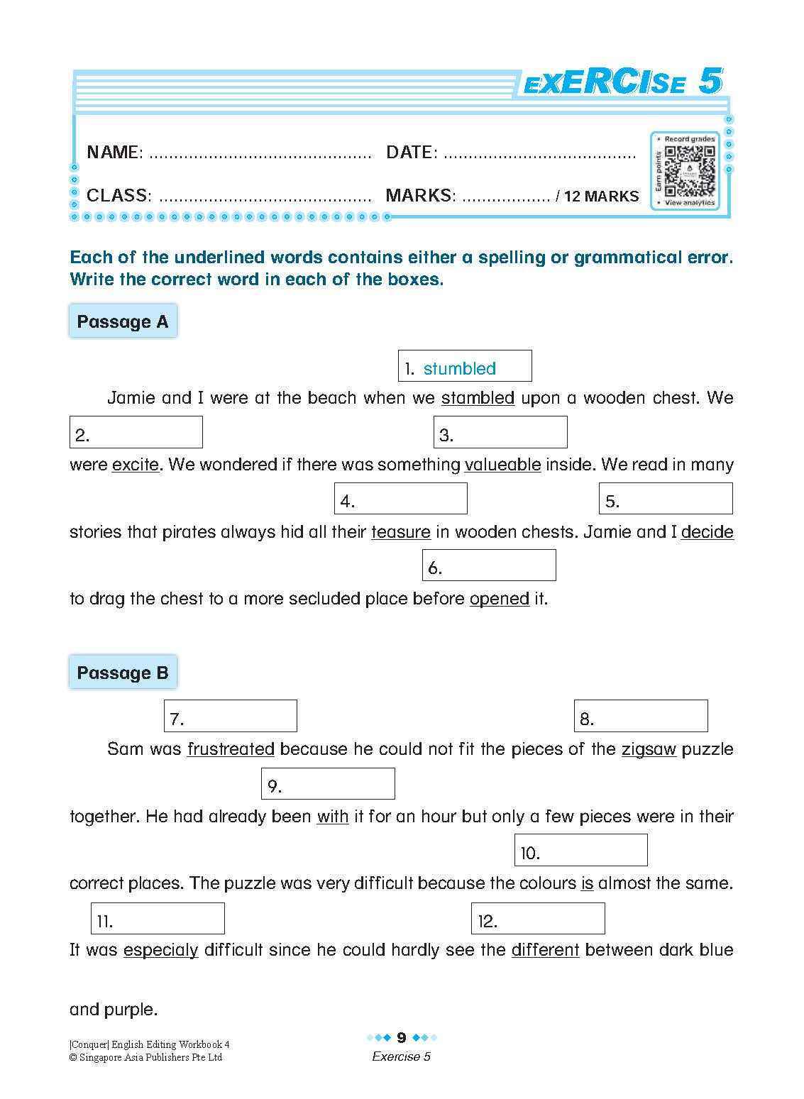 Conquer English Editing Workbook 4