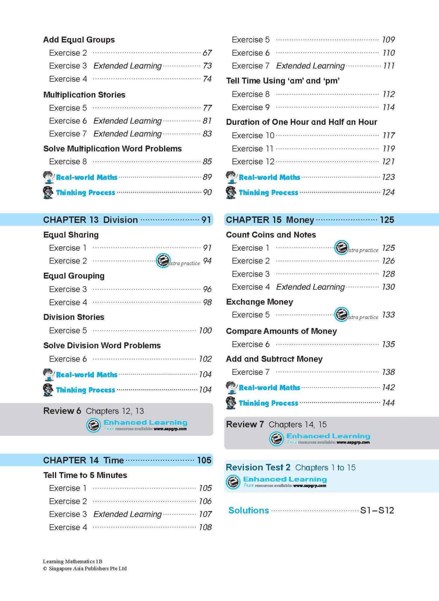 LEARNING MATHEMATICS For Primary Levels 1B