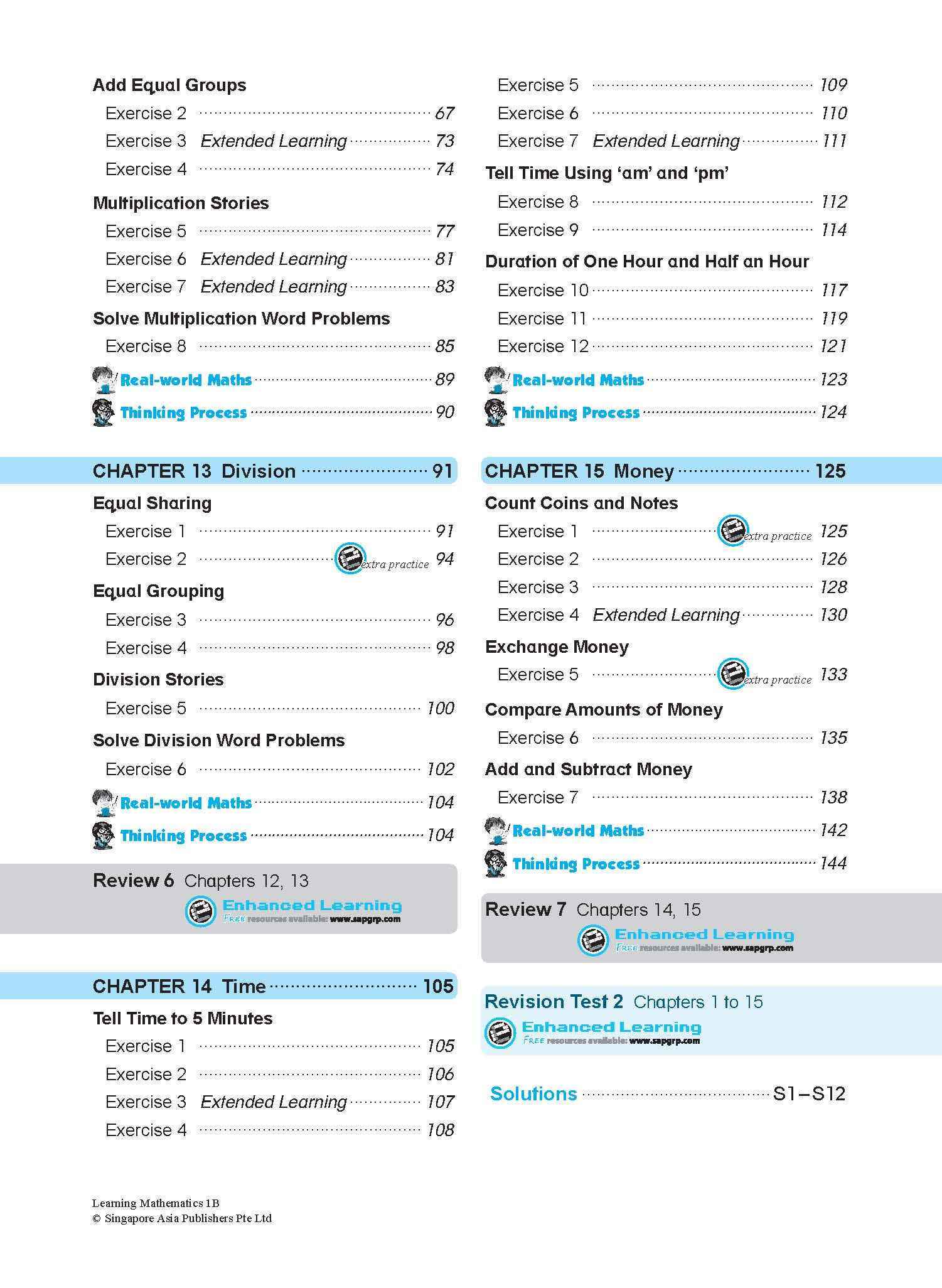 LEARNING MATHEMATICS For Primary Levels 1B