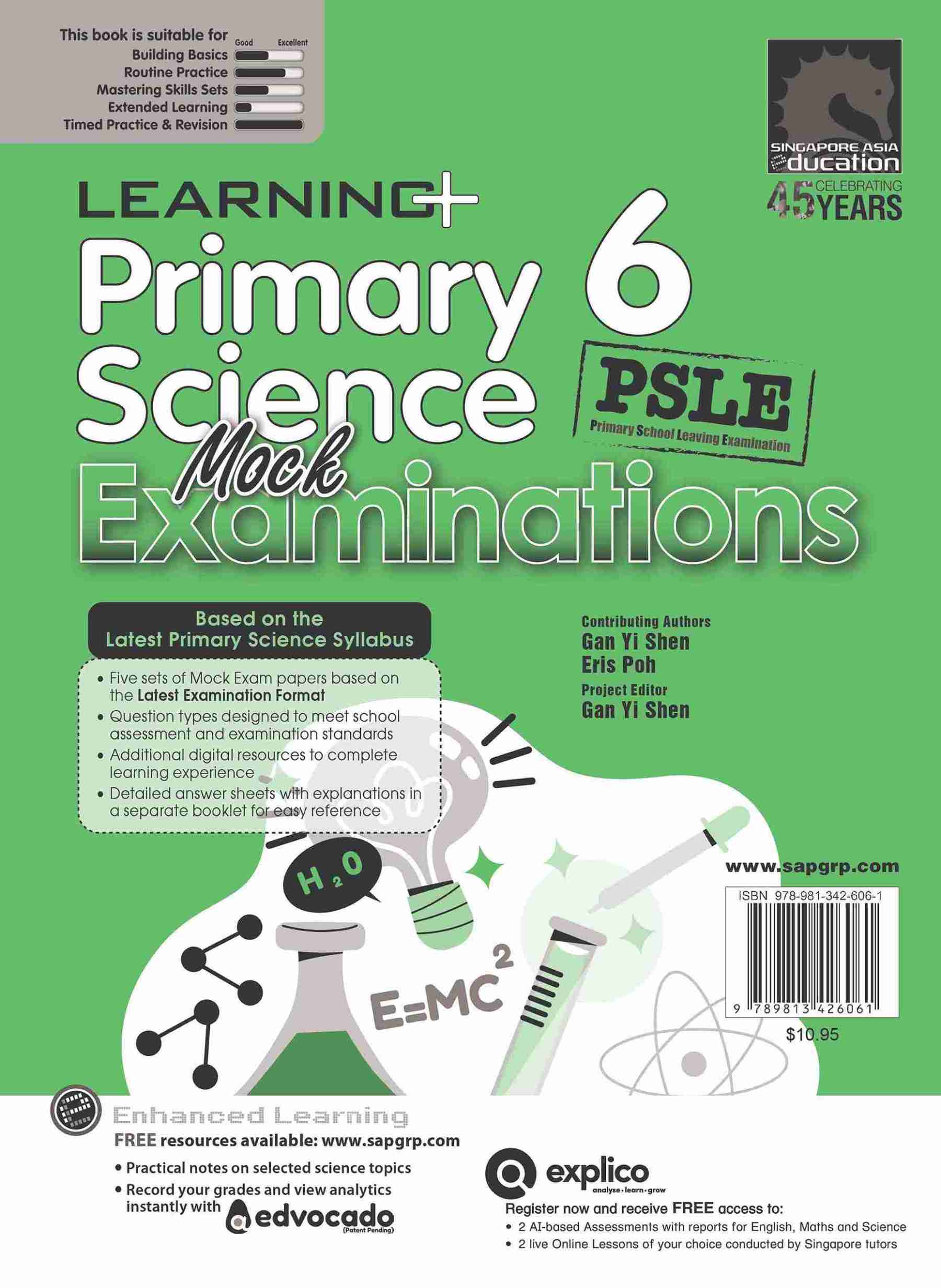 LEARNING+ Primary 6 Science Mock Examinations