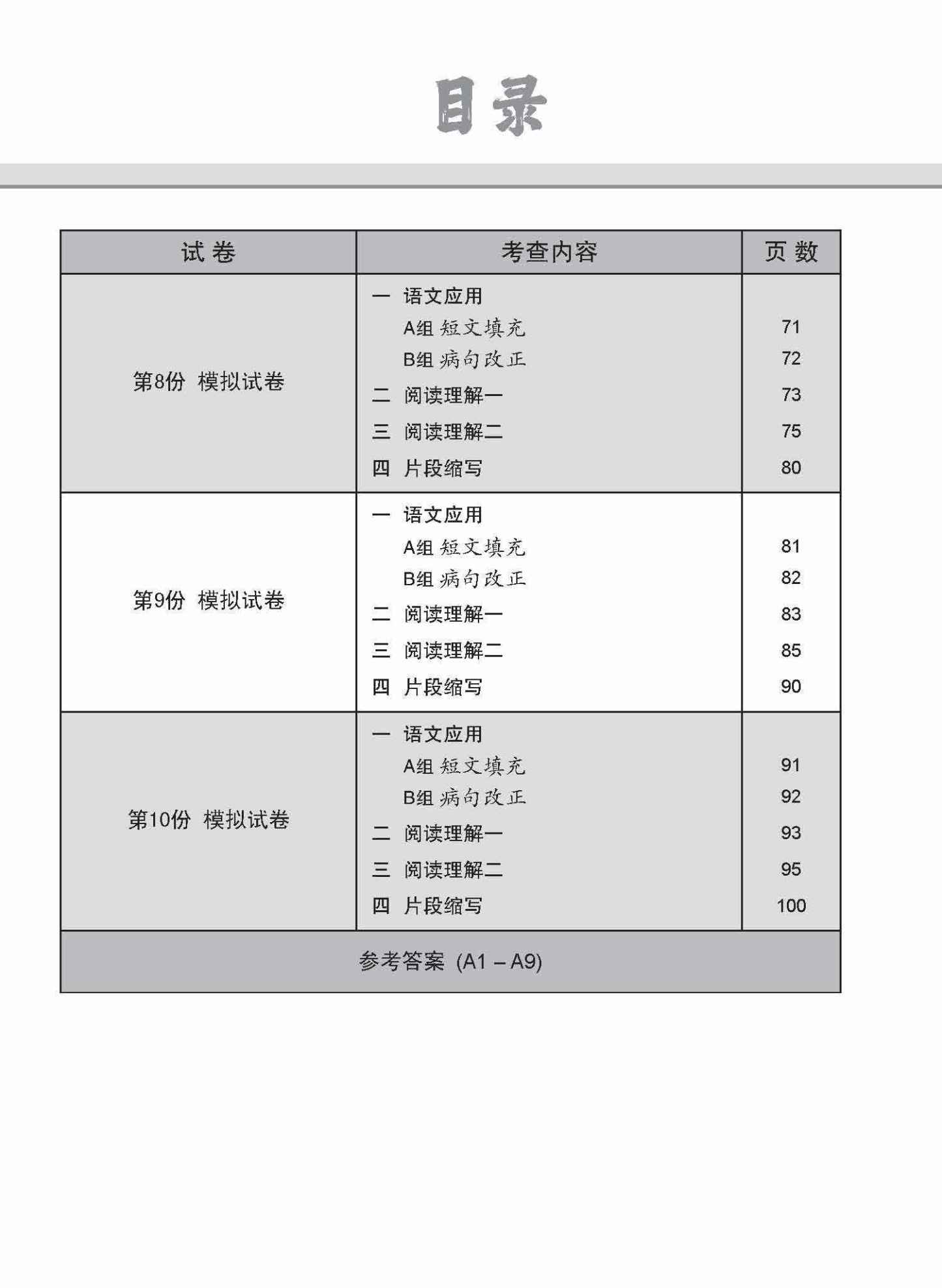 全面会考攻略 O-Level 高级华文模拟试卷 / O-Level Higher Chinese Trial Examinations