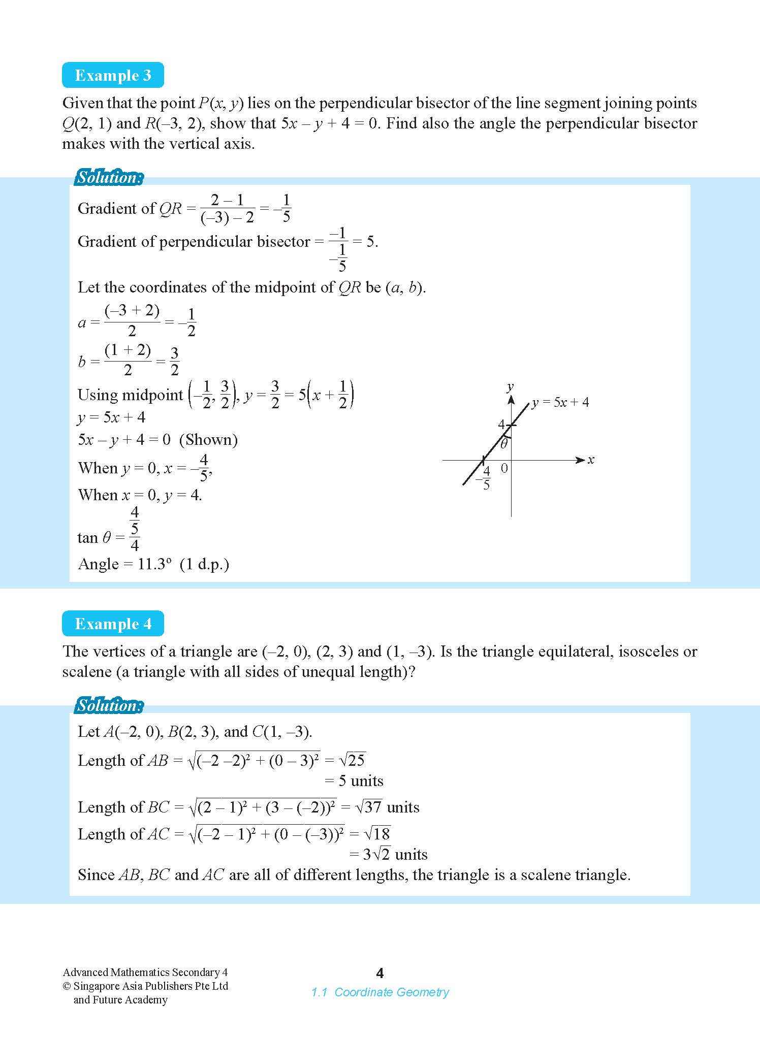 ADVANCED MATHEMATICS FOR EXPRESS AND IP STUDENTS SECONDARY 4