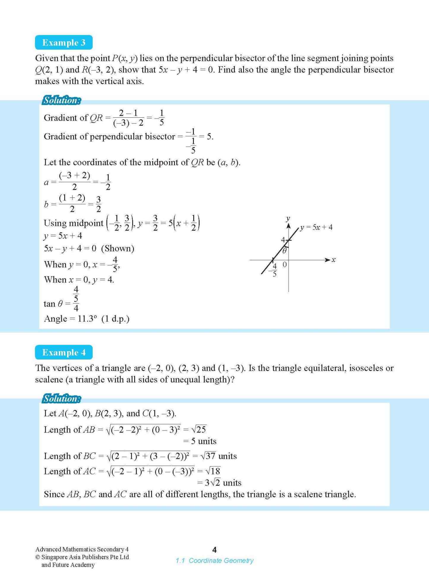 ADVANCED MATHEMATICS FOR EXPRESS AND IP STUDENTS SECONDARY 4