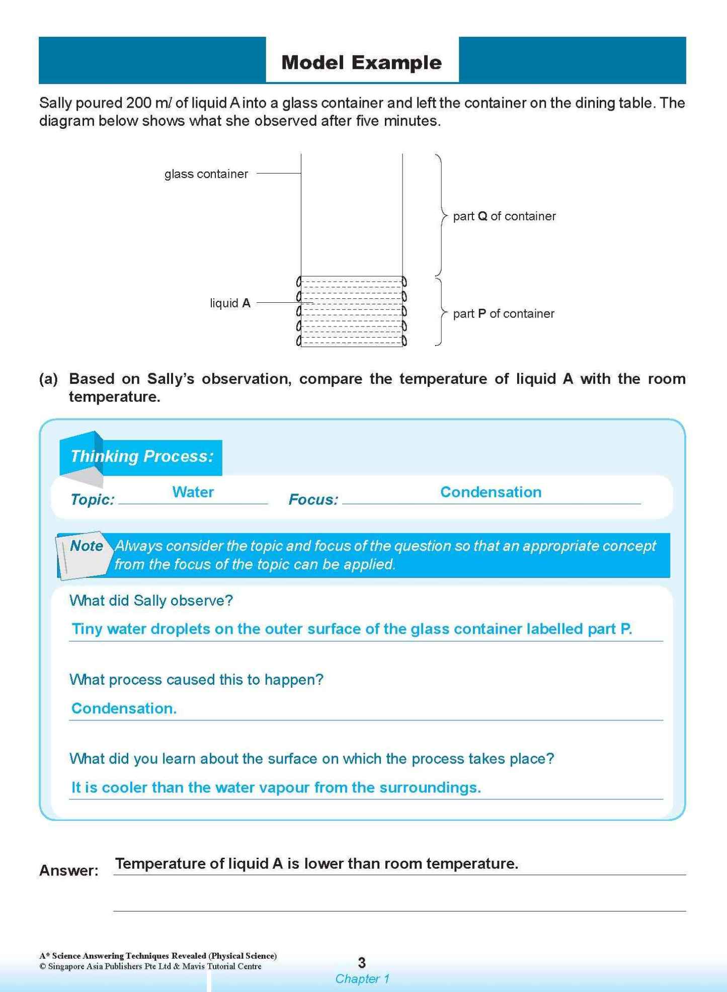 A* SCIENCE ANSWERING TECHNIQUES Revealed for upper primary levels (PHYSICAL SCIENCE)