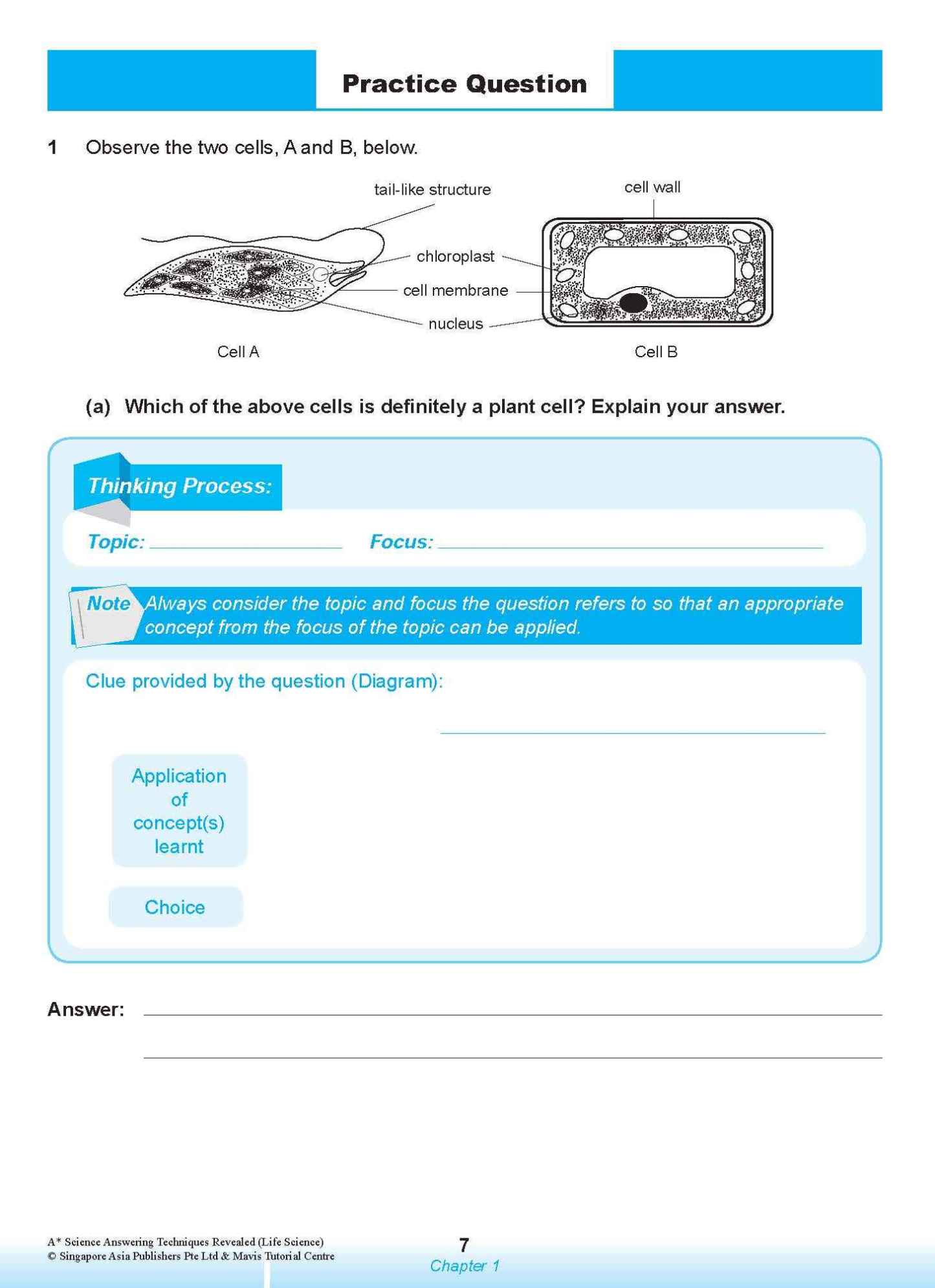 A* SCIENCE ANSWERING TECHNIQUES Revealed for upper primary levels (LIFE SCIENCE)