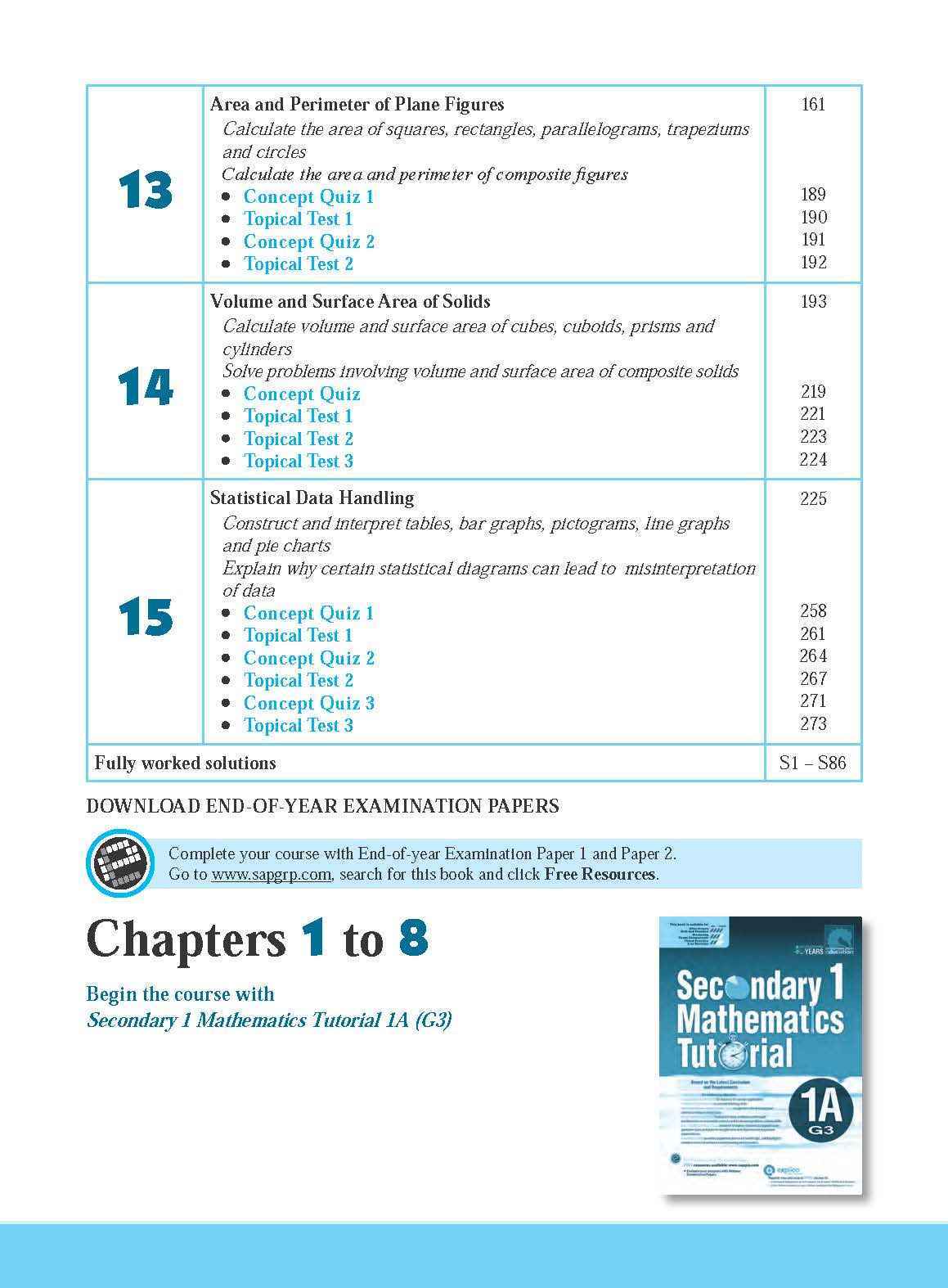 Secondary 1 Mathematics Tutorial 1B [G3]
