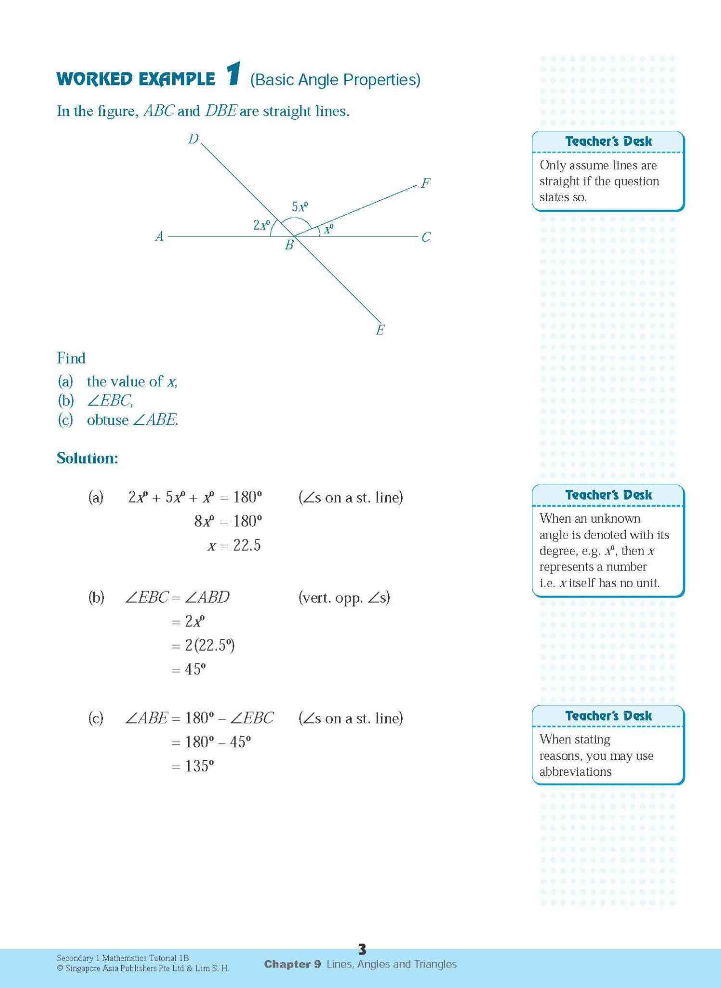 Secondary 1 Mathematics Tutorial 1B [G3]