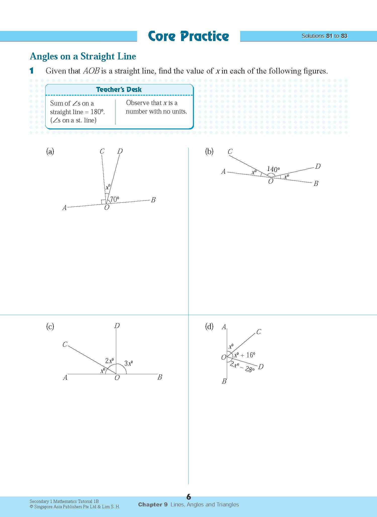 Secondary 1 Mathematics Tutorial 1B [G3]
