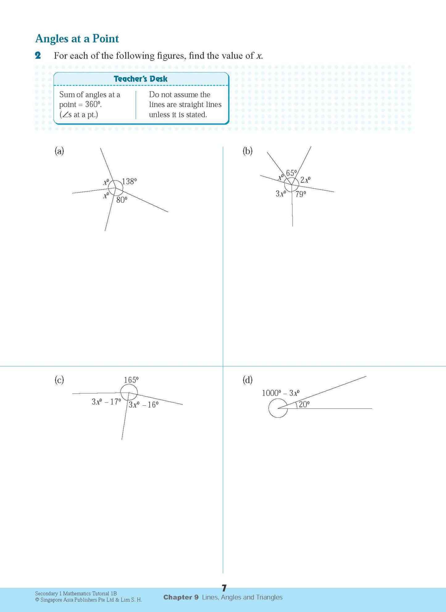 Secondary 1 Mathematics Tutorial 1B [G3]