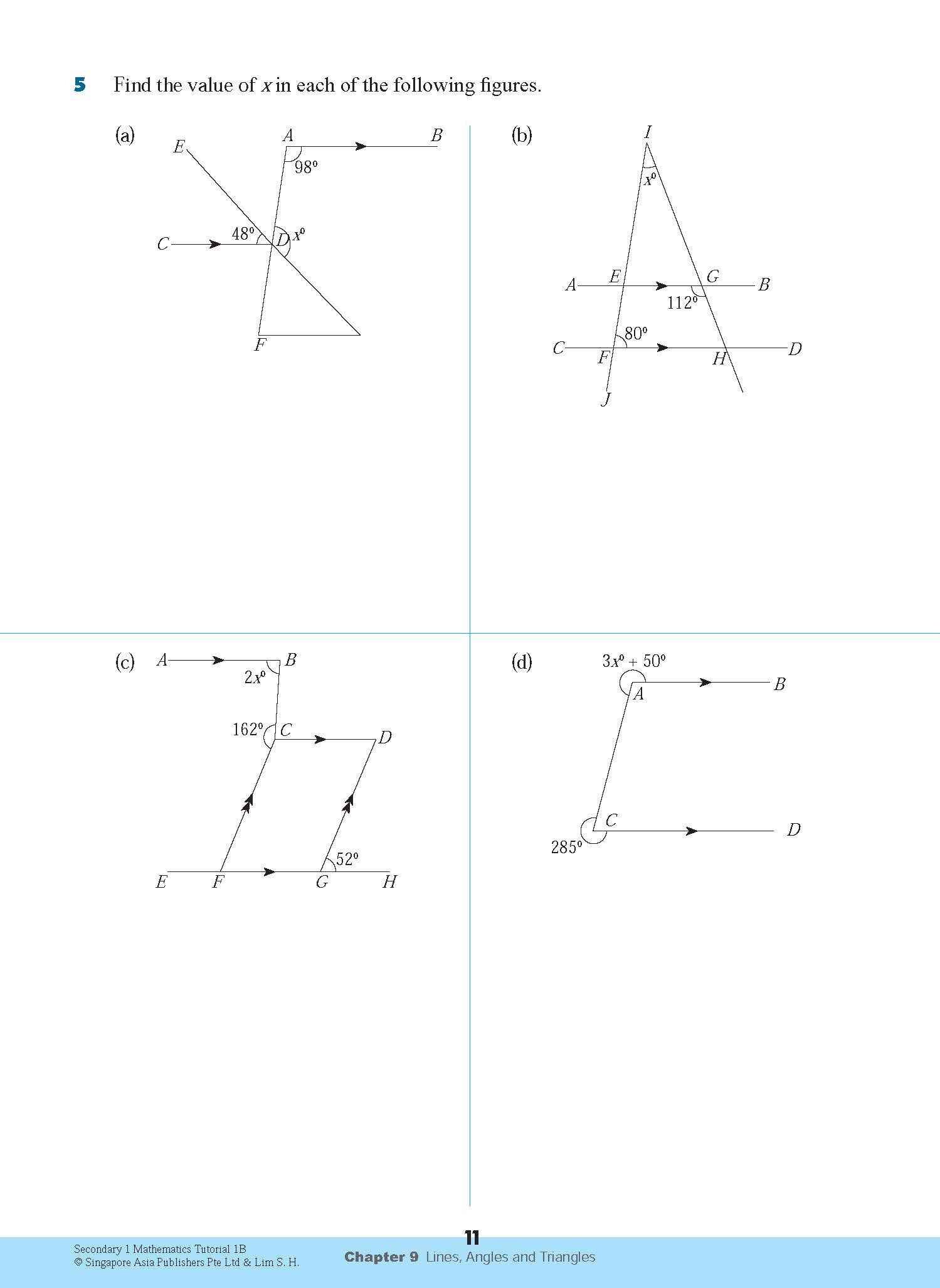 Secondary 1 Mathematics Tutorial 1B [G3]