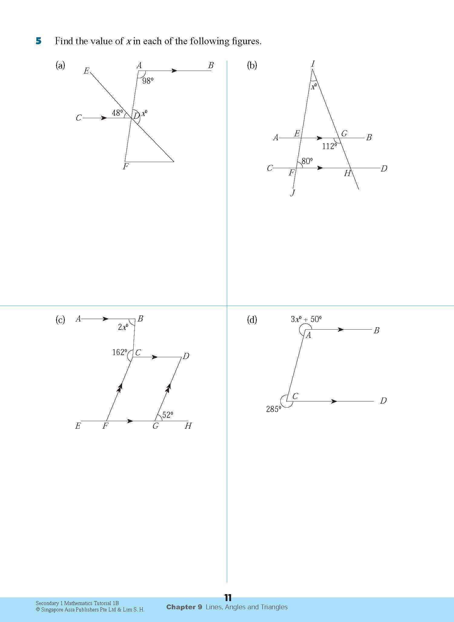 Secondary 1 Mathematics Tutorial 1B [G3]