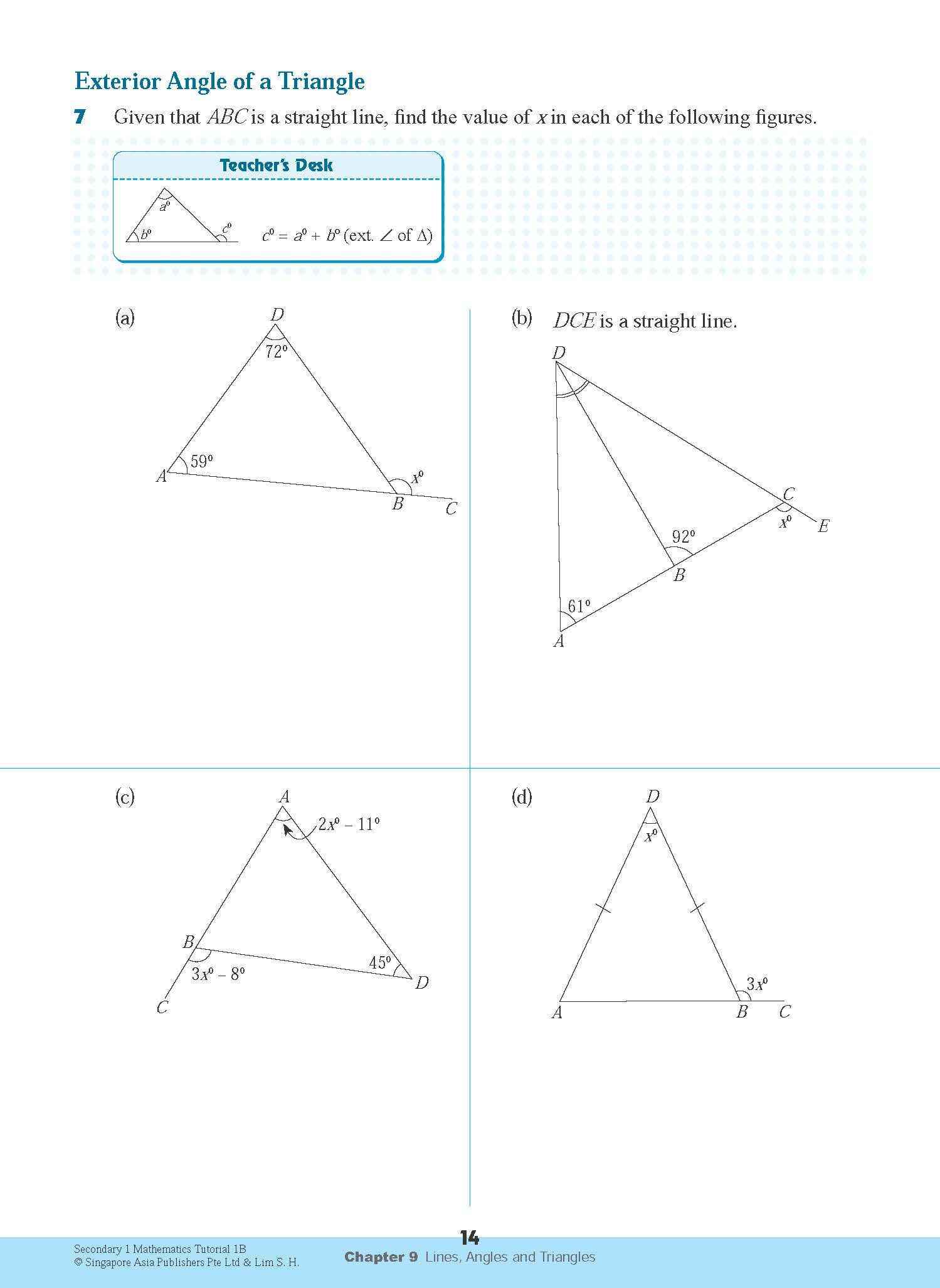 Secondary 1 Mathematics Tutorial 1B [G3]