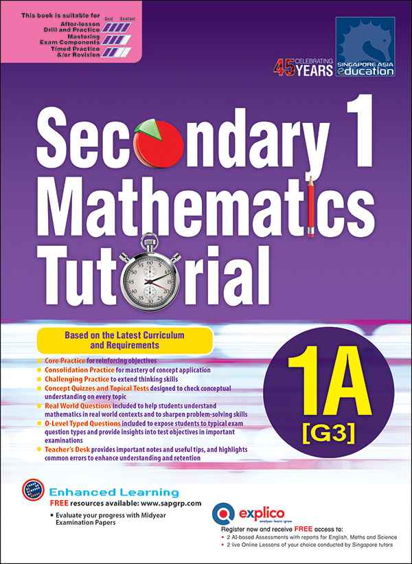 Secondary 1 Mathematics Tutorial 1A [G3]