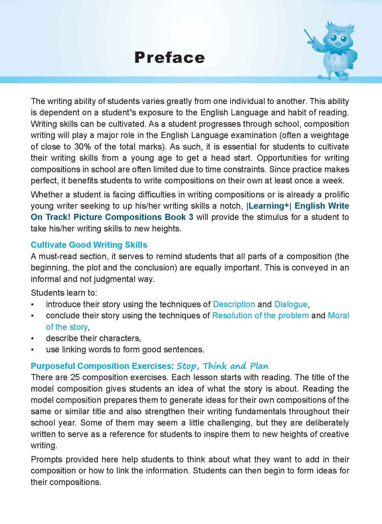 LEARNING+ English Write on Track! PICTURE COMPOSITIONS Book 3