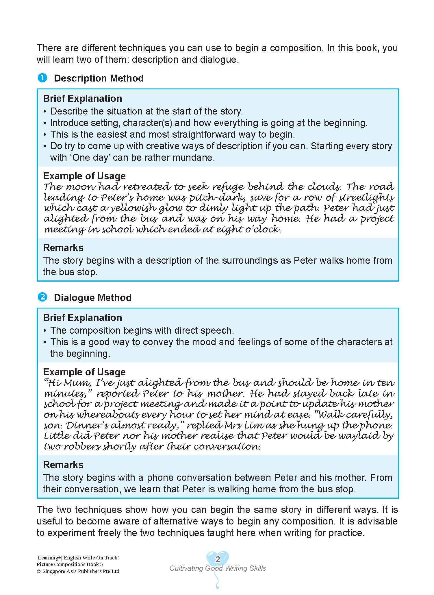 LEARNING+ English Write on Track! PICTURE COMPOSITIONS Book 3
