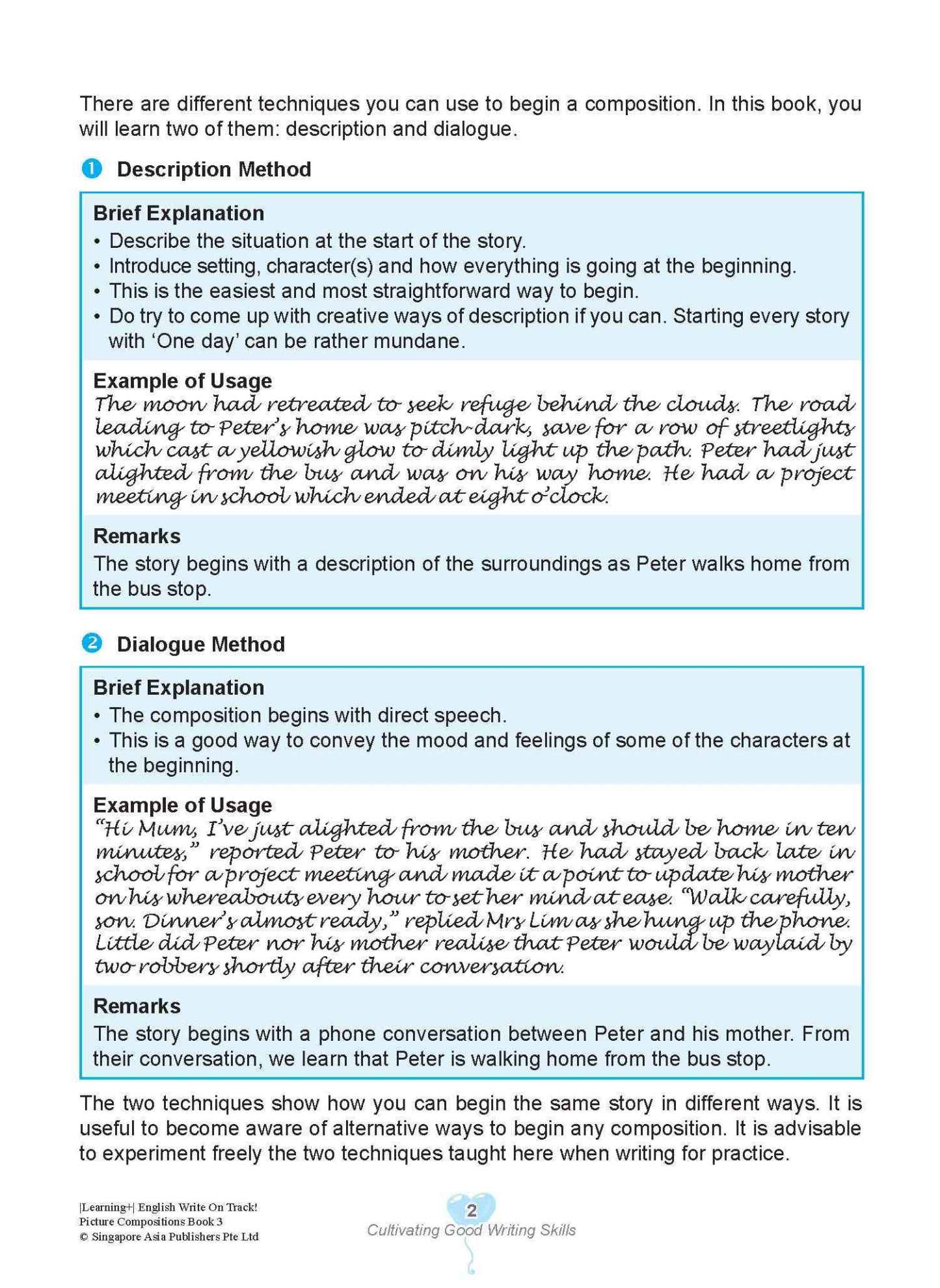 LEARNING+ English Write on Track! PICTURE COMPOSITIONS Book 3