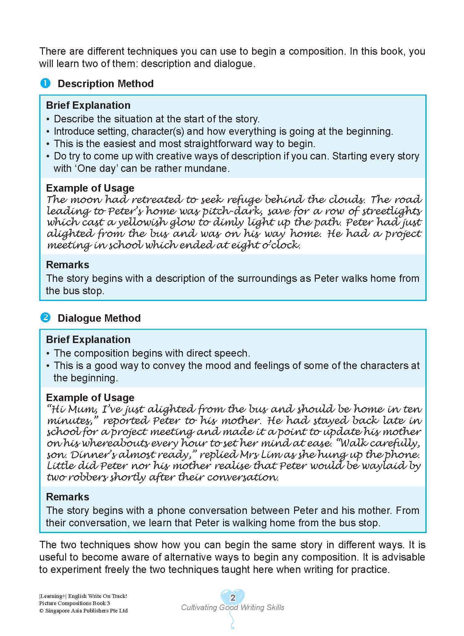 LEARNING+ English Write on Track! PICTURE COMPOSITIONS Book 3