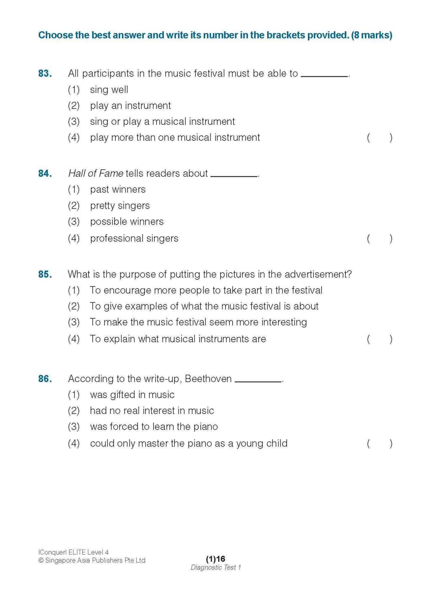 Conquer ELITE (English Language Intensive Tests and Examinations) Level 4