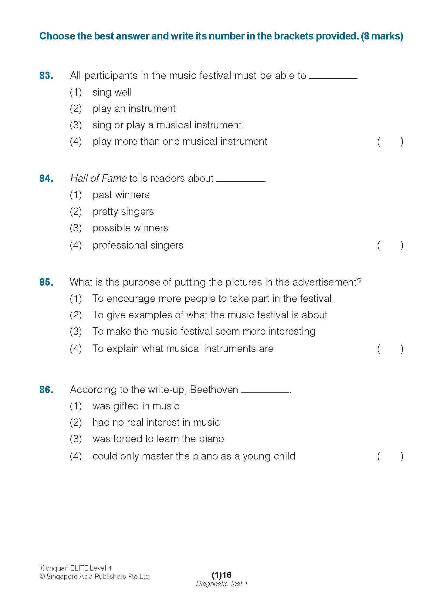 Conquer ELITE (English Language Intensive Tests and Examinations) Level 4