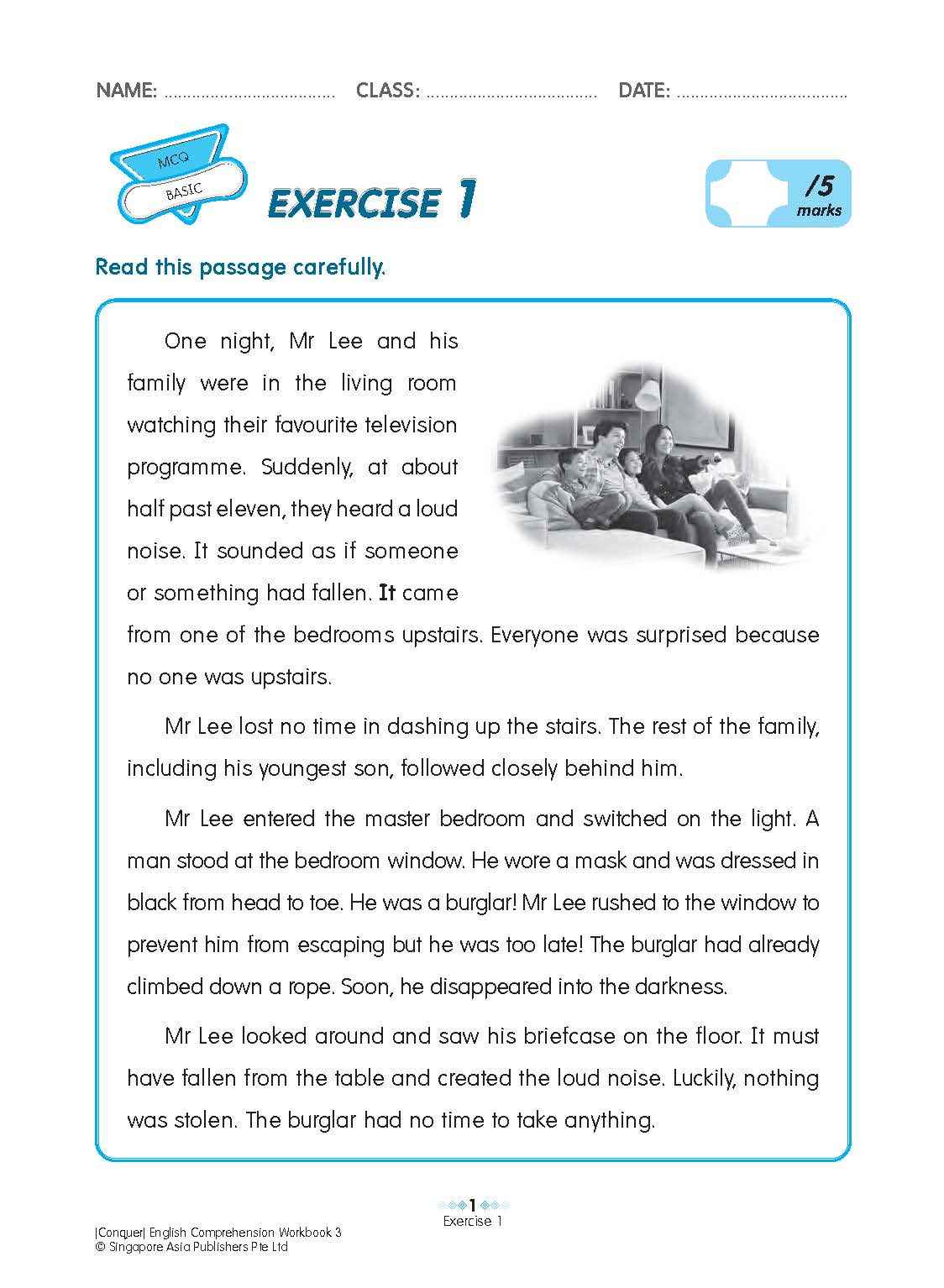 Conquer English Comprehension Workbook 3