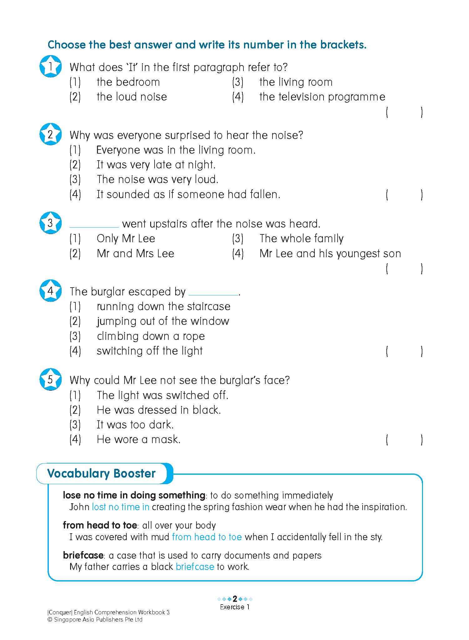 Conquer English Comprehension Workbook 3