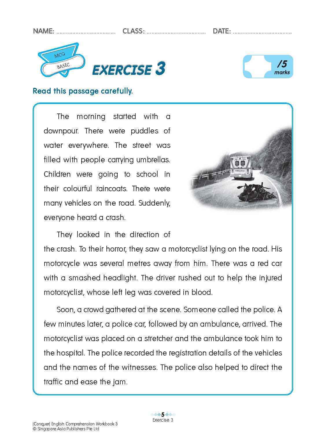 Conquer English Comprehension Workbook 3