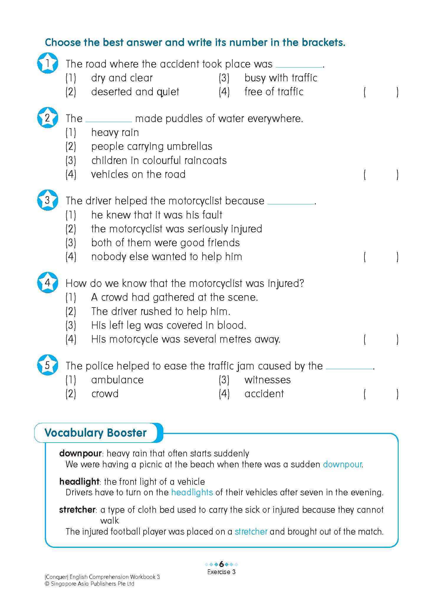 Conquer English Comprehension Workbook 3